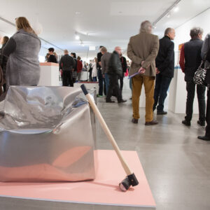 Blick in die Ausstellung Brutal Schön, Eröffnung, 2016