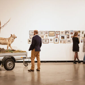Blick in die Ausstellung Mark Dion, Mark Dion: Mobile Wilderness Unit – Wolf, 2006